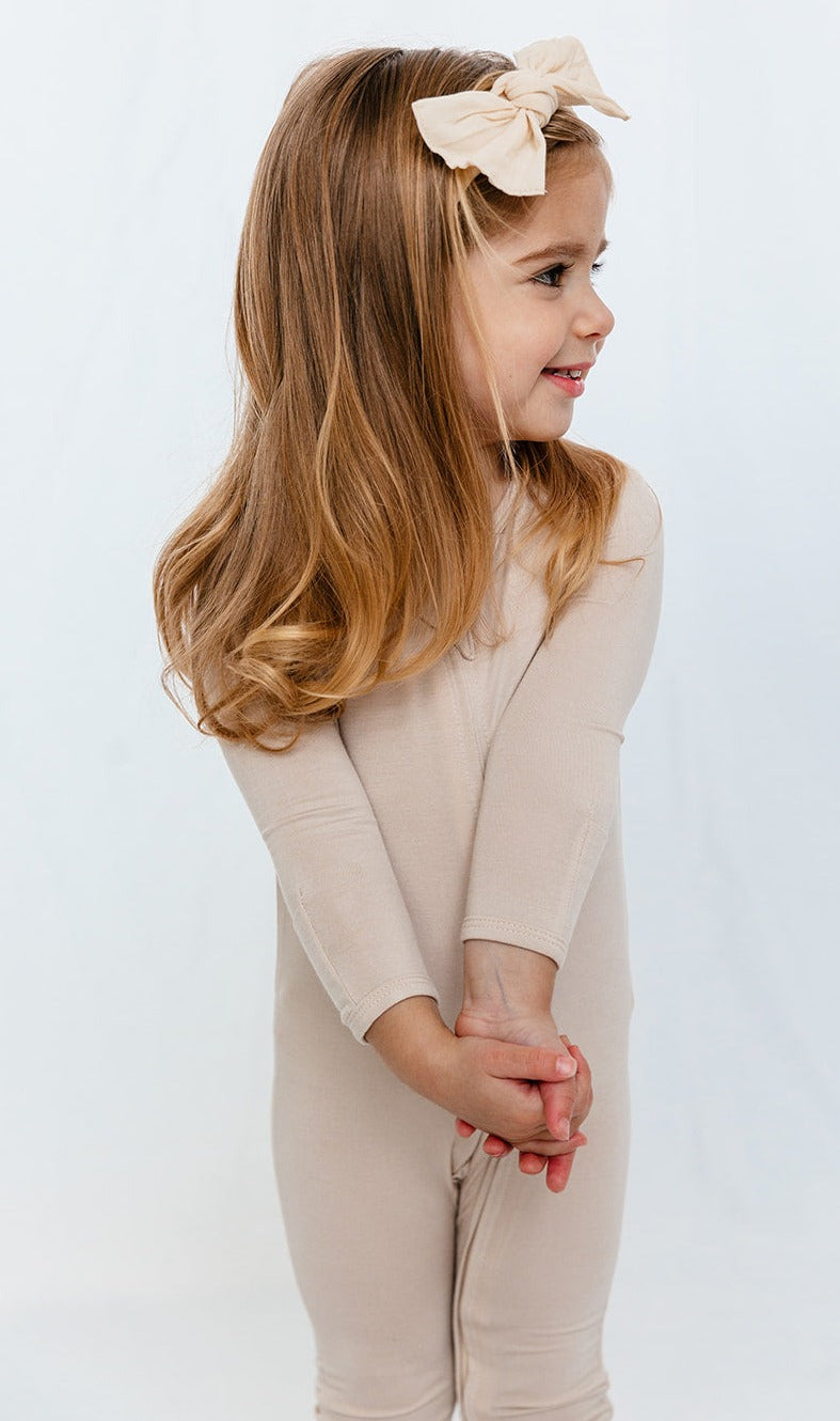 LUXE Romper Bambú sin Pies - DC-Snuggle Shield Suavidad y Confort