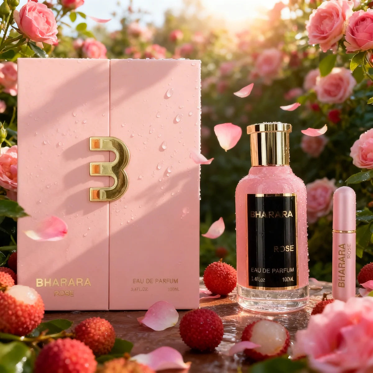 Bharara Rose Eau de Parfum para Mujer 100ml, Aroma Floral...