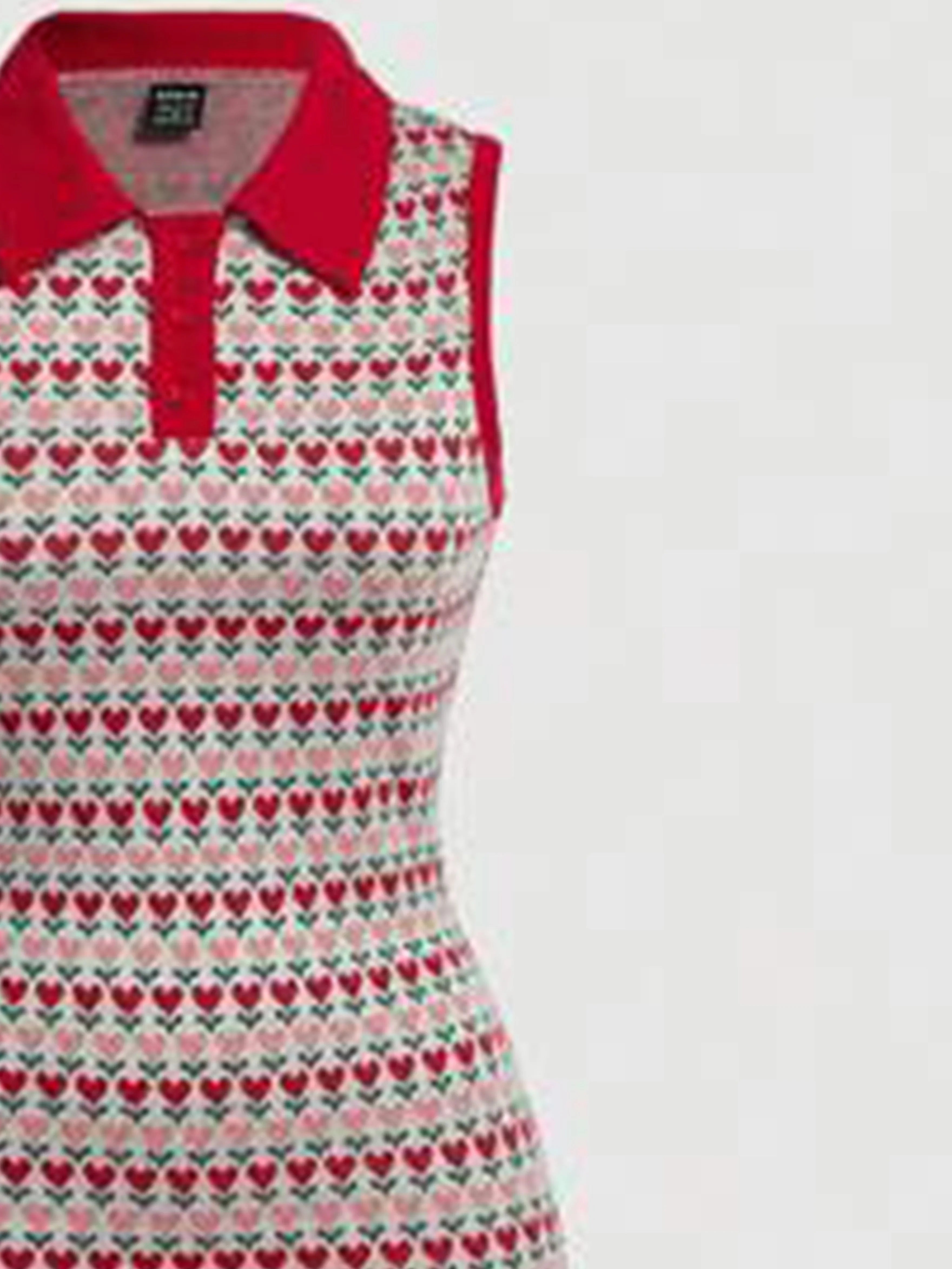 Vestido de punto elegante sin mangas con solapa para muje...