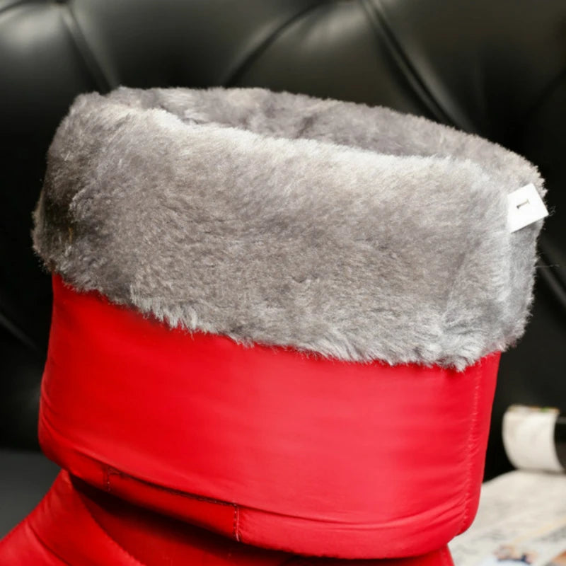 Botas de nieve para mujer, zapatos de algodón para niñas,...