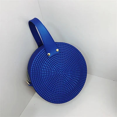Bolsos de hombro redondos esmerilados para Mujer, Bolso d...