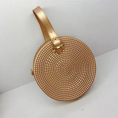 Bolsos de hombro redondos esmerilados para Mujer, Bolso d...