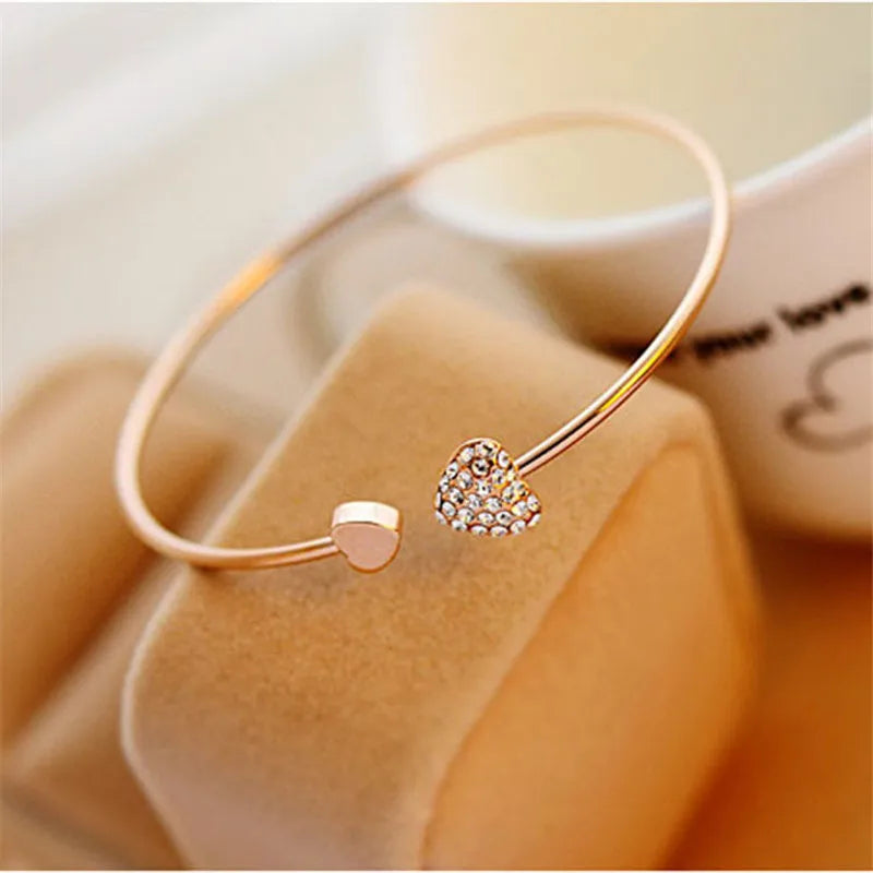 Nueva pulsera de apertura de brazalete Bilezik de doble c...