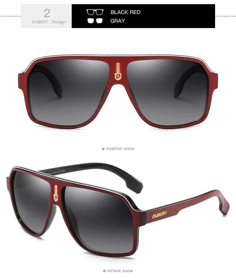 Gafas de sol polarizadas de diseño de marca DUBERY, gafas...
