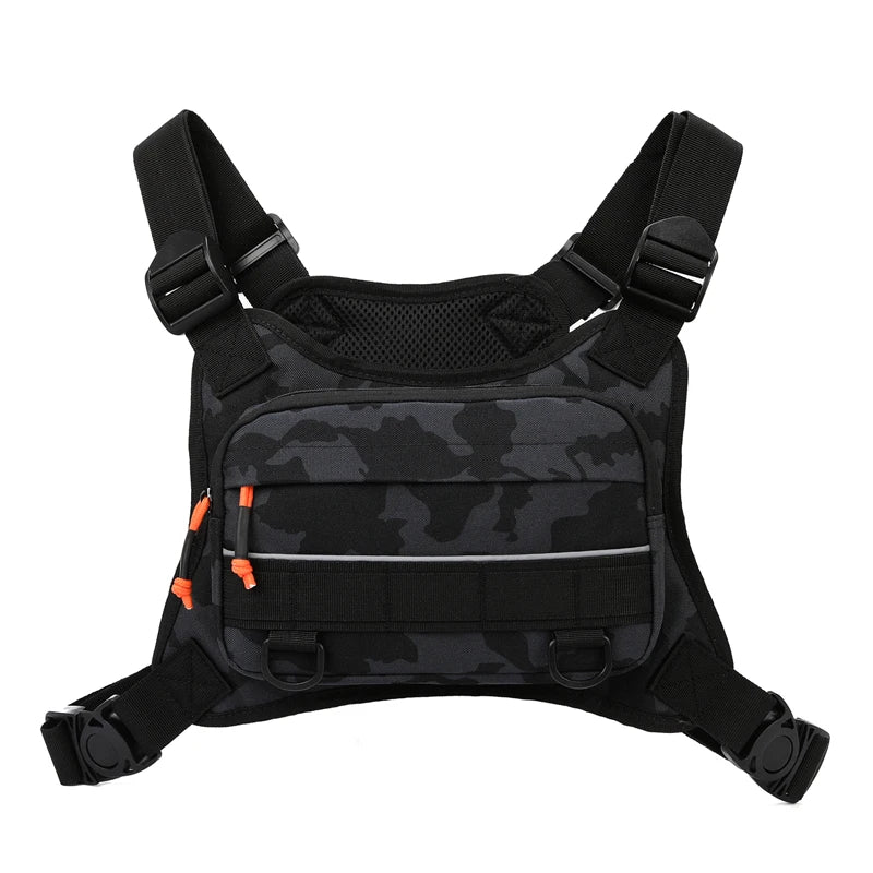 Bolsa de pecho táctica para hombre, chaleco frontal para ...