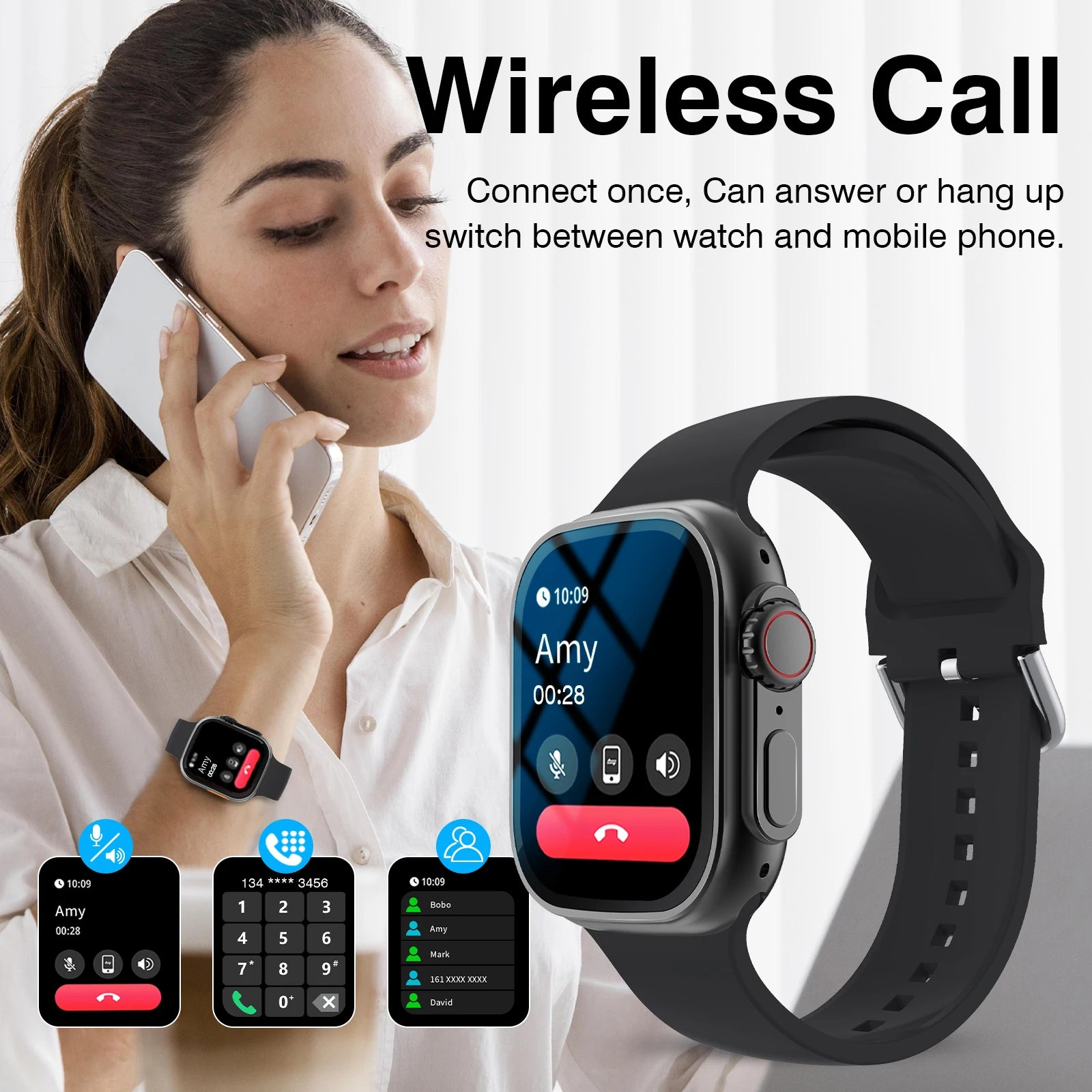 Nuevo Reloj Inteligente HD 2026 con Pantalla Táctil Compl...