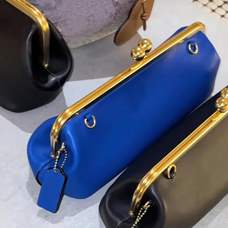 Bolsos clásicos con cierre de beso de 30 cm para mujer bo...