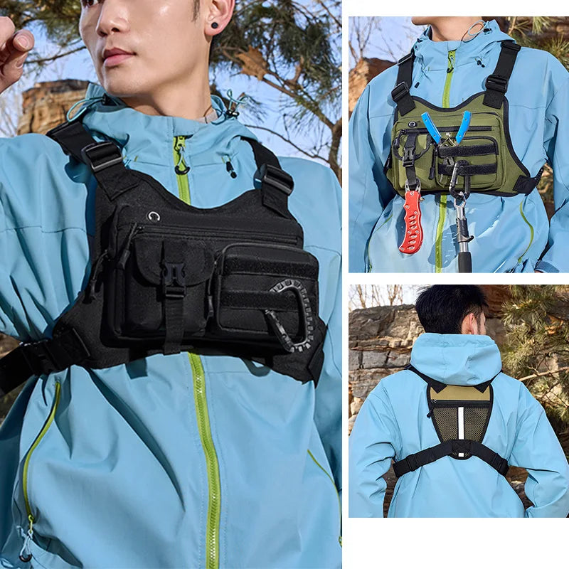 Bolsa de pecho para deportes al aire libre, chaleco, moch...