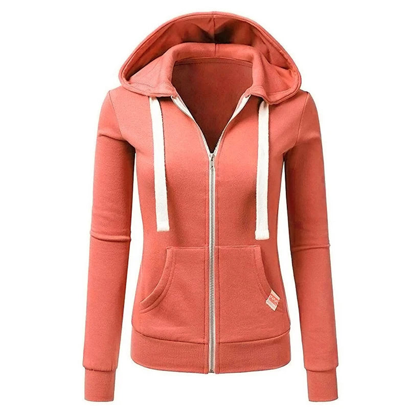 Women's personalized fall/winter sports fashion jacket by Corporación Turística, showcasing a stylish, warm outerwear design.