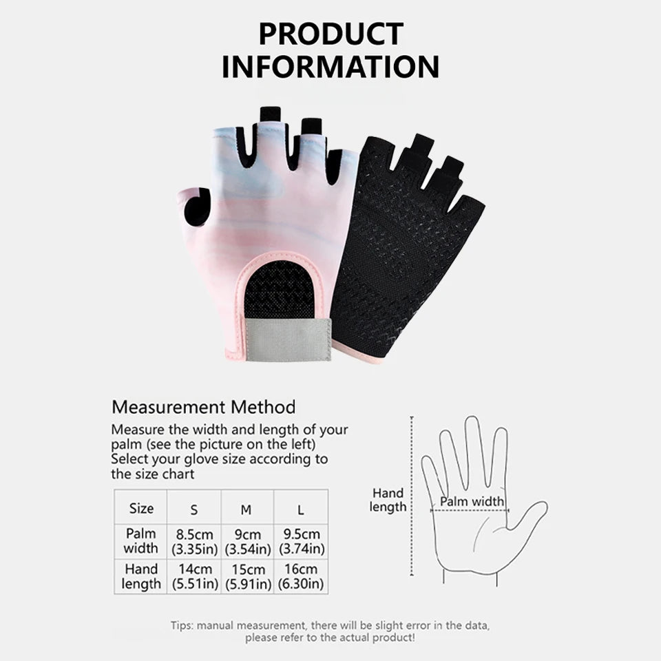 Guantes Deportivos GTUBIKE Medio Dedo Ajustables para Fitness y Ciclismo - Corporación Turística