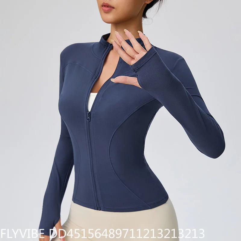 Chaqueta Deportiva de Secado Rápido para Mujer, con Cierr...