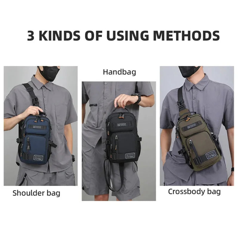 Riñonera para acampar para hombre, bolso de pecho, bolsos...