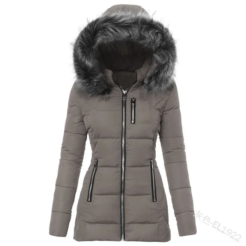 Parkas para mujer, chaqueta de algodón, abrigo de inviern...