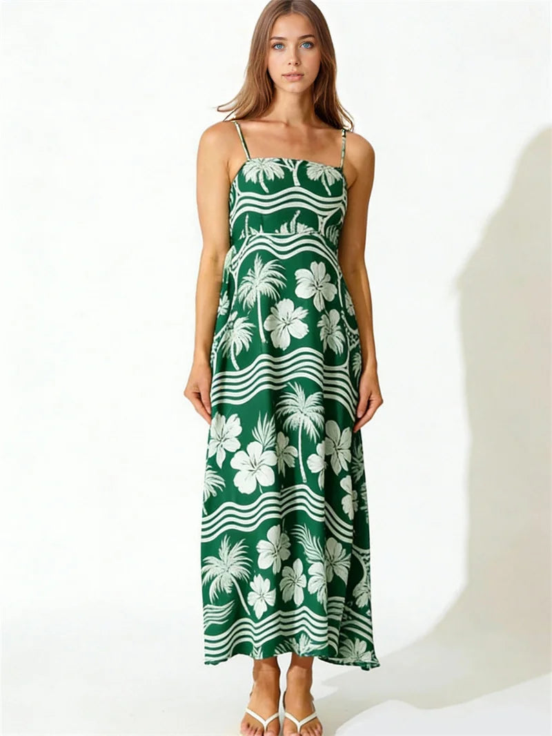 Vestido Largo de Fiesta para Mujer con Estampado Floral G...