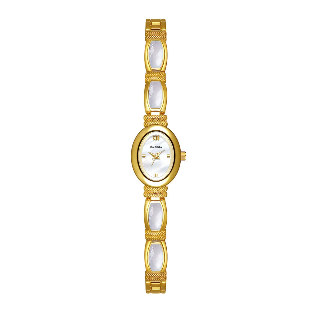 Relojes de pulsera con esfera ovalada para mujer, relojes...