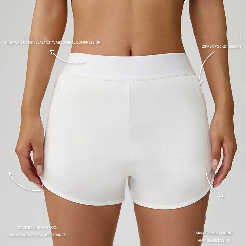 Shorts de Yoga, Secado Rápido para Vacaciones al Aire Lib...