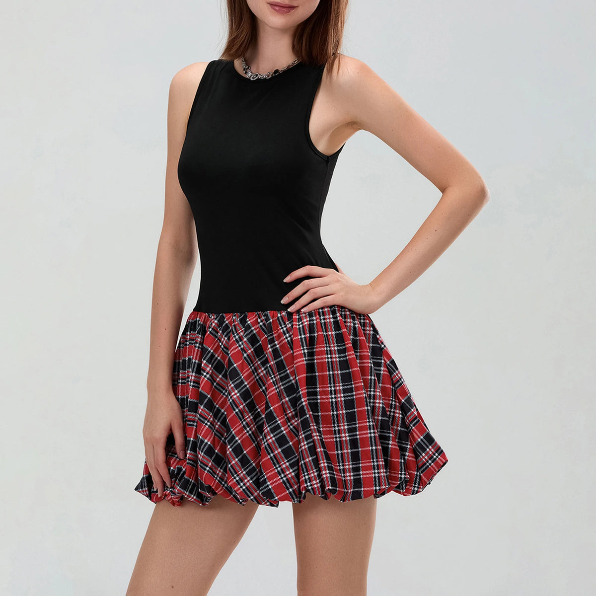 Minivestido Sexy sin mangas para mujer, vestido sin manga...