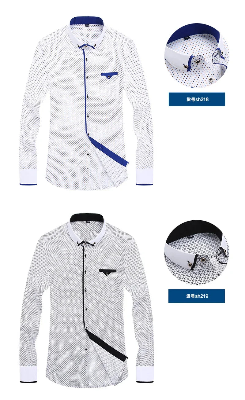 Camisa Floral Hombre Ziyang Kasa Casual Manga Larga Ajustada