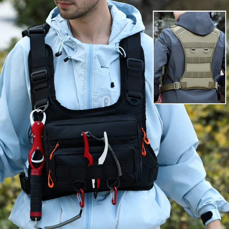 Chaleco Táctico para Camping, Deportes al Aire Libre, Pes...