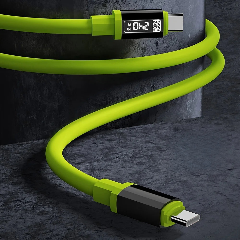 Cable USB-C PD 240W Carga Rápida iPhone 17/16/15 Samsung Xiaomi - Corporación Turística