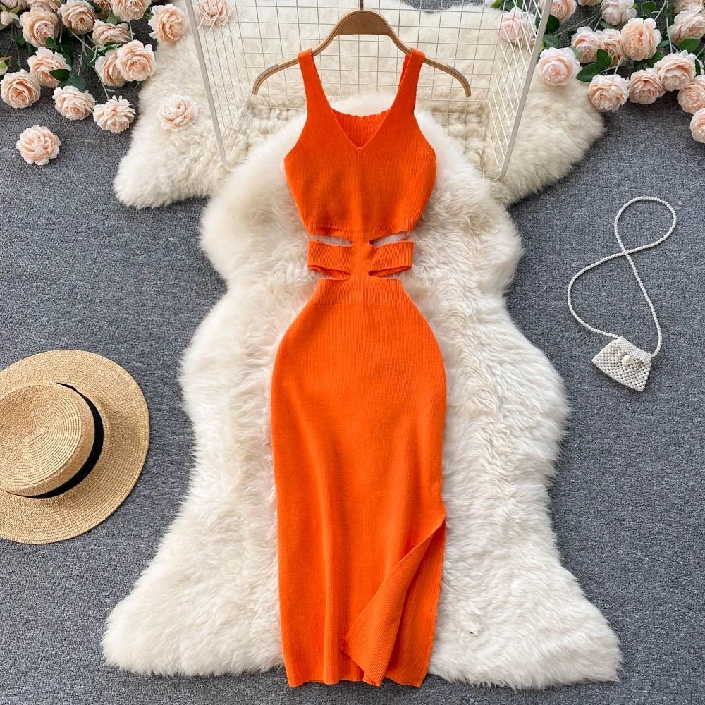 YuooMuoo vestido de mujer Sexy recortado paquete de cintu...