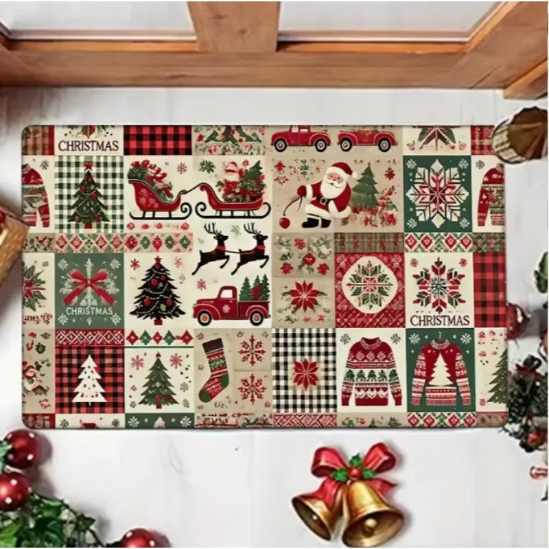 Alfombra navideña para sala de estar, dormitorio, cocina,...