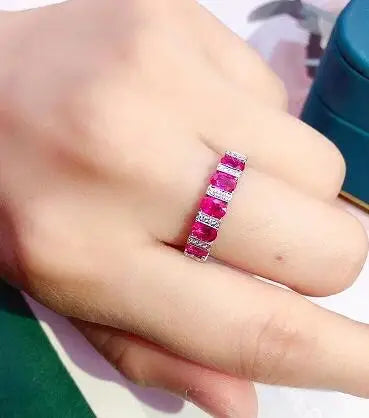 Anillo de circonita blanca para mujer, joyería de lujo co...