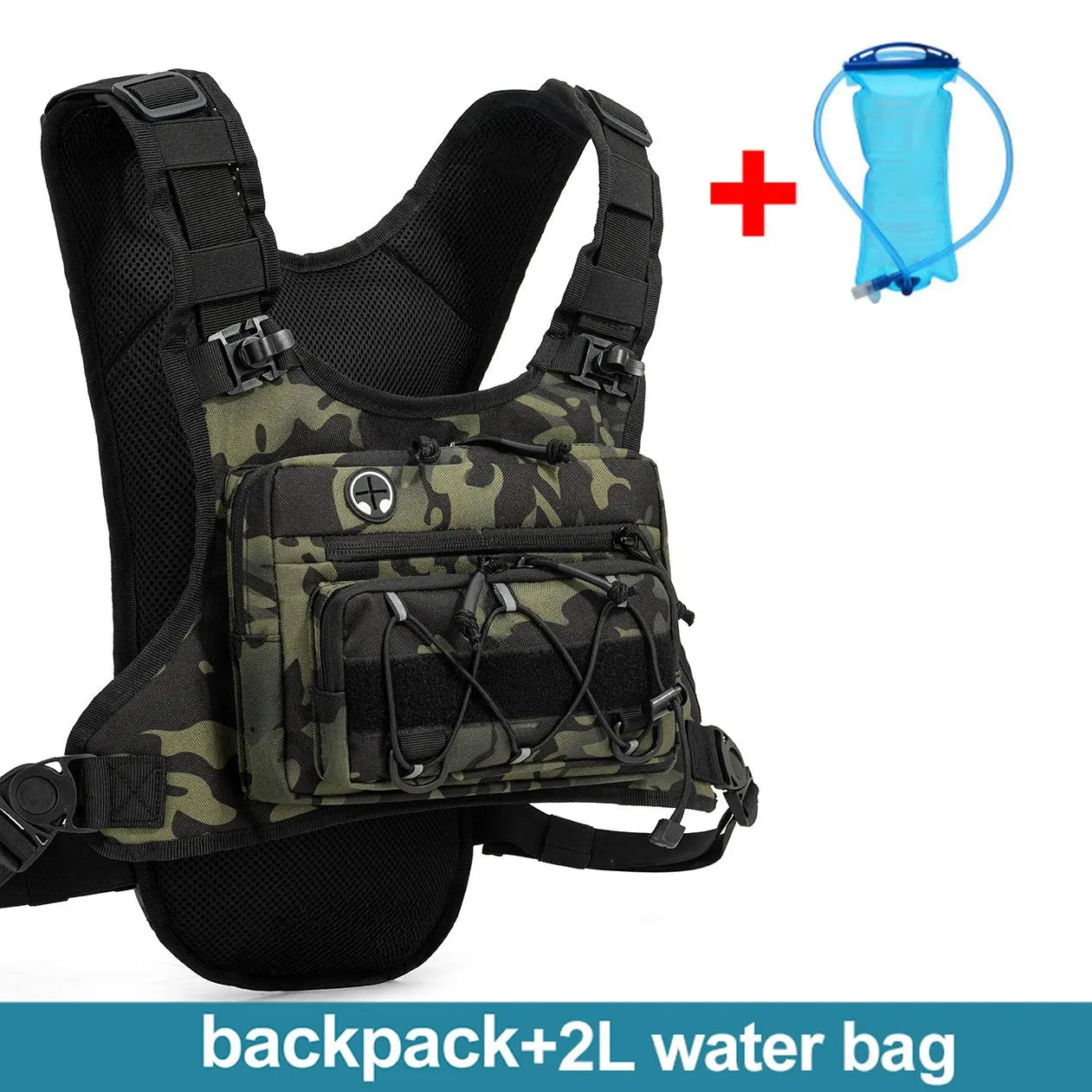 Chaleco de Hidratación para Correr, Ciclismo, Senderismo, Carreras de Bicicleta, Maratón, Bolsa Deportiva Táctica para Hombres y Mujeres, Mochila de Camping