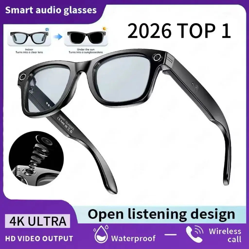 Gafas Inteligentes Meta AI TOP 1 con Cámara de 13MP, Grab...