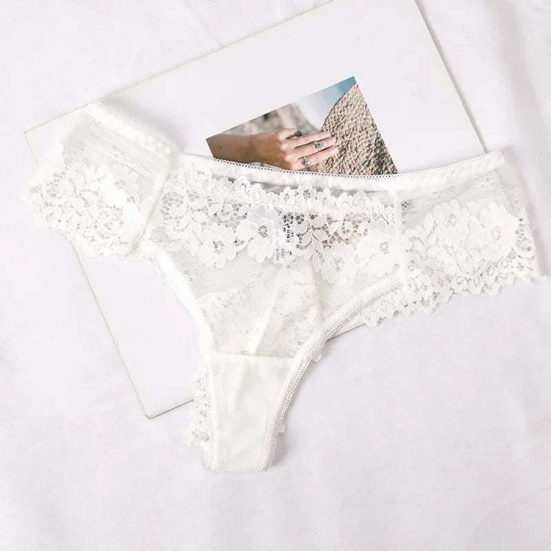 Sexy women's lace underwear panties by Corporación Turística, featuring delicate black lace and comfortable fit.