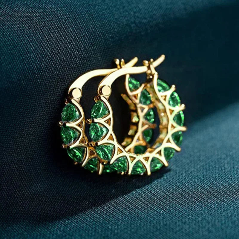 Pendientes de aro de acero inoxidable para mujer, aretes ...