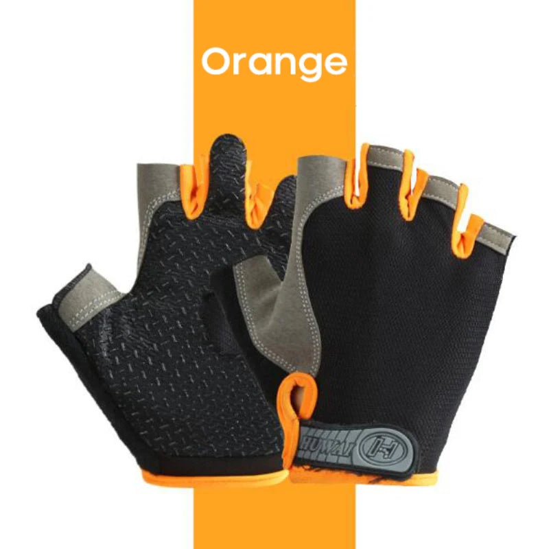 Guantes Deportivos Transpirables Antideslizantes y Antitranspirantes para Ciclismo al Aire Libre, de Medio Dedo, para Hombre y Mujer, con Protección Contra Impactos - Corporación Turística