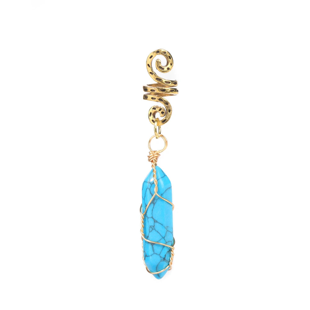 Colgante de piedra Natural para mujer y niña, accesorios ...