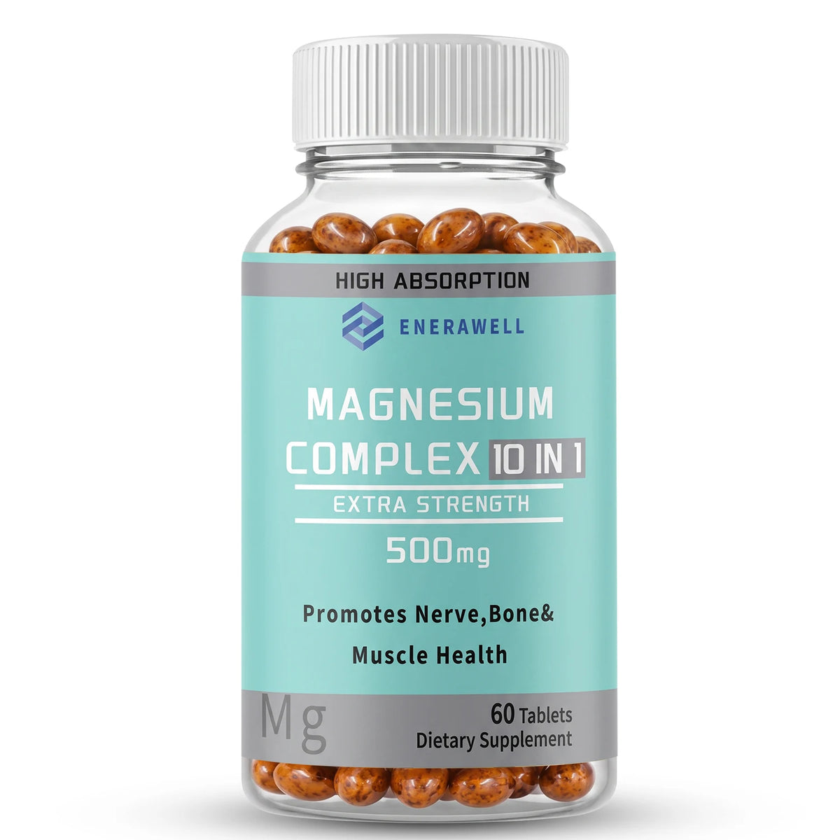 Cápsulas de Complejo de Magnesio 10 en 1 - Suplemento par...