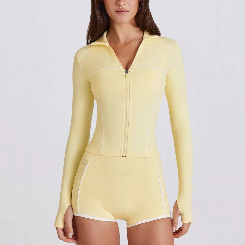 Nueva ropa de yoga de secado rápido, moda deportiva de ma...