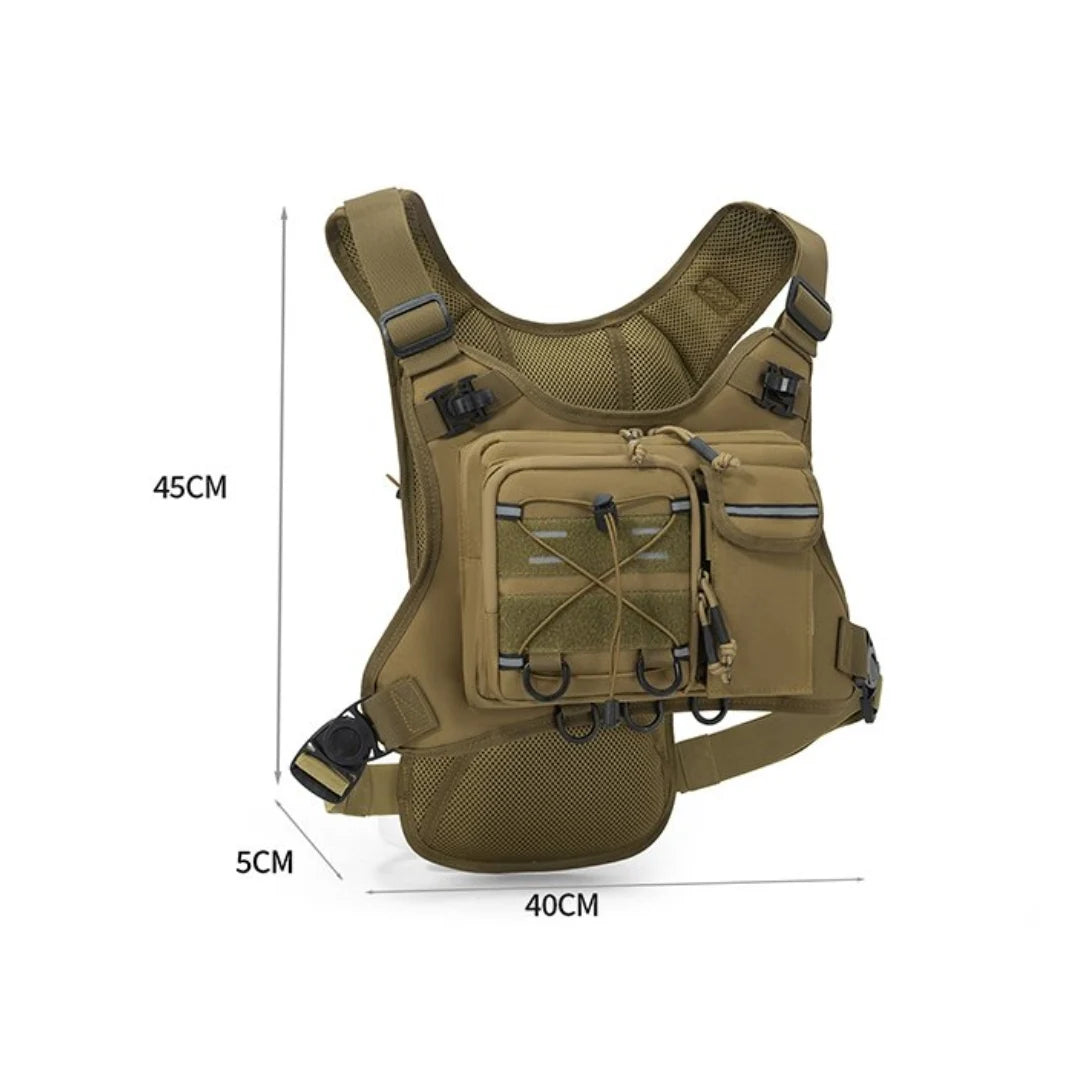 Chaleco Táctico Deportivo para Exteriores, Bolsa de Pecho...