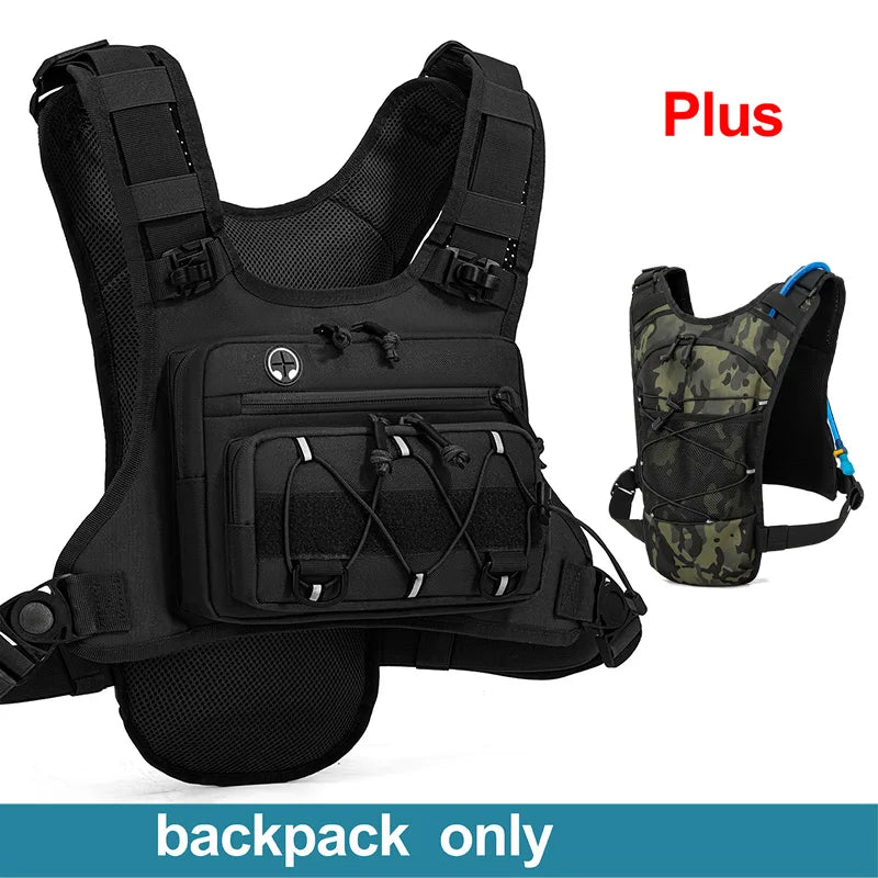 Chaleco de Hidratación para Correr, Ciclismo, Senderismo, Carreras de Bicicleta, Maratón, Bolsa Deportiva Táctica para Hombres y Mujeres, Mochila de Camping