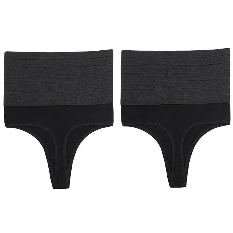 High-waist shaping women's underwear set with two pieces from Corporación Turística, featuring seamless, comfortable fit.