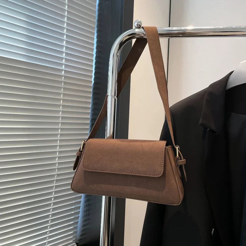 Bolsos de un solo hombro morados de lujo para mujer, bols...