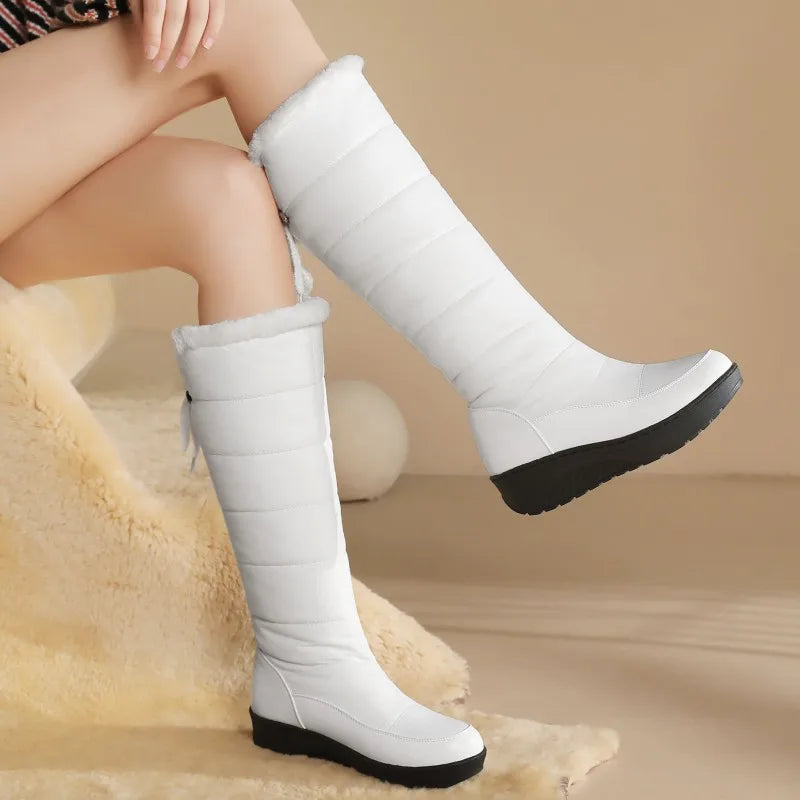 Zapatos de invierno impermeables para mujer, botas de nie...