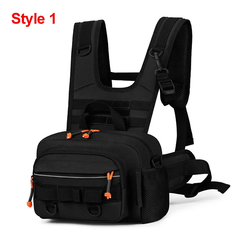 Chaleco de senderismo para hombre, mochila, bolsa de pech...