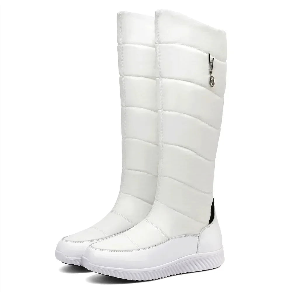 Botas de Nieve para Mujer 2026, Cálidas, de Felpa, Cuero ...