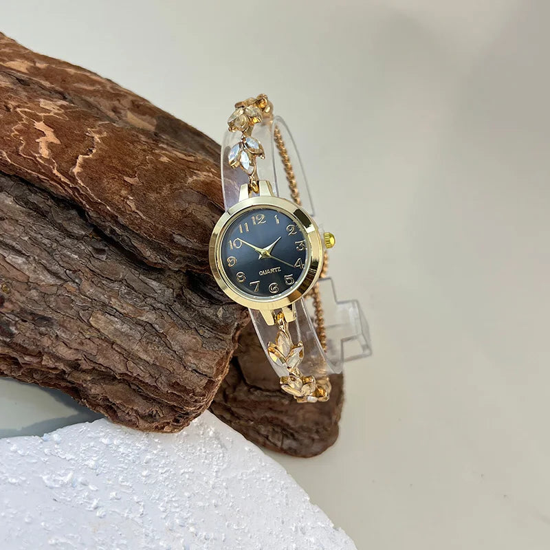 Reloj de Cuarzo Elegante para Mujer con Caja Redonda de A...