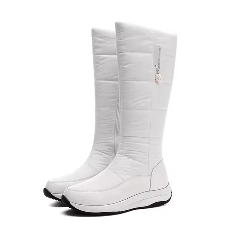 2025 botas de nieve para mujer impermeables de felpa de c...