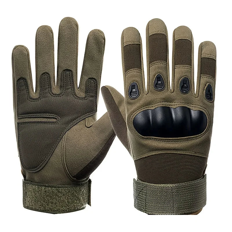 Guantes Tácticos Militares Antideslizantes para Hombre (Negro) - Corporación Turística