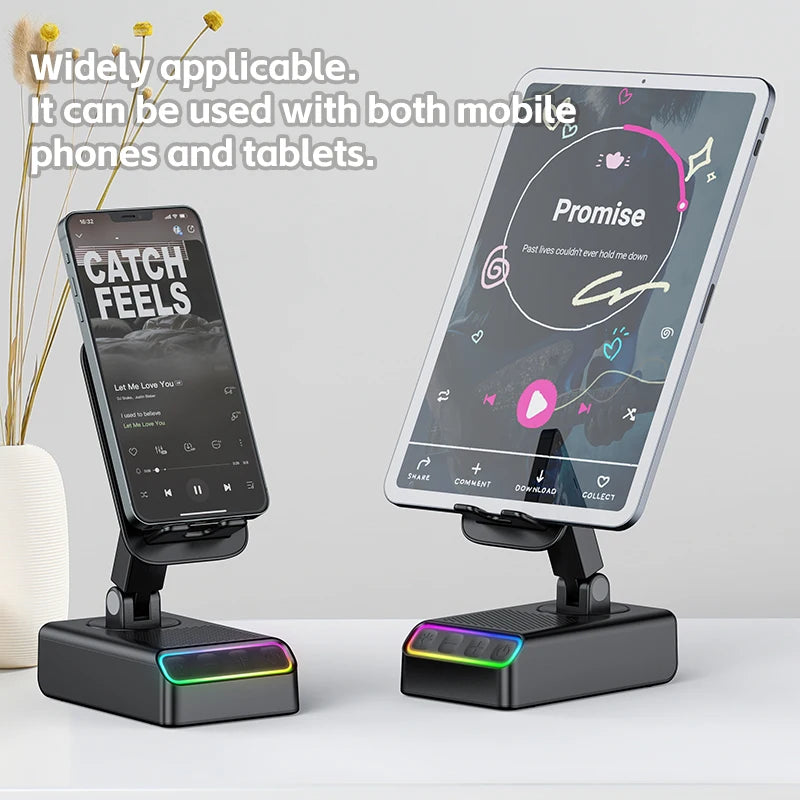 Altavoz Bluetooth JINSERTA Portátil con Carga USB y Luz RGB