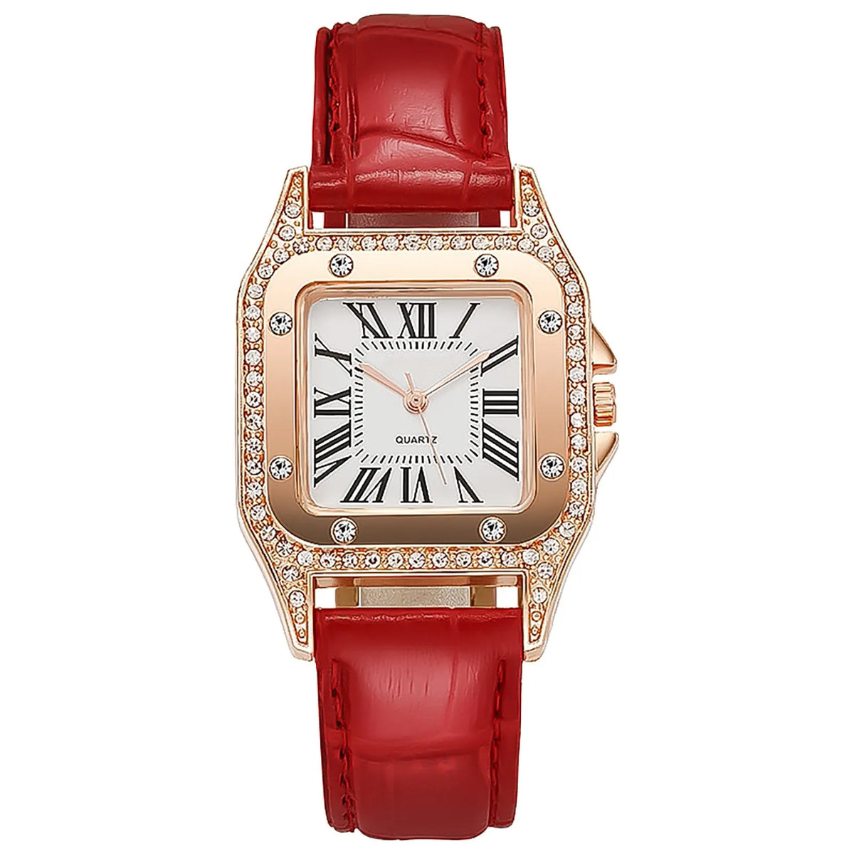 Reloj elegante de marca superior con correa de cuero para...
