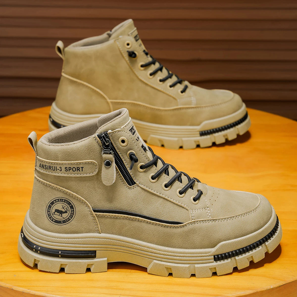 Botas de Mezclilla de Caña Alta para Hombre, Zapatos Depo...