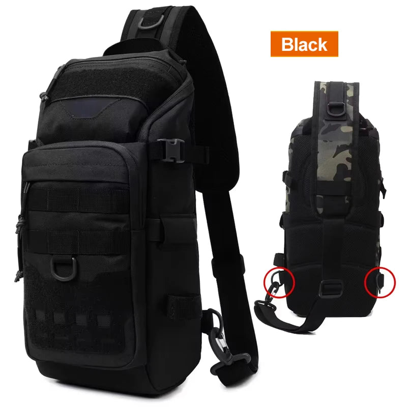 Bolsa de pecho de pesca para hombre, mochila táctica, riñ...