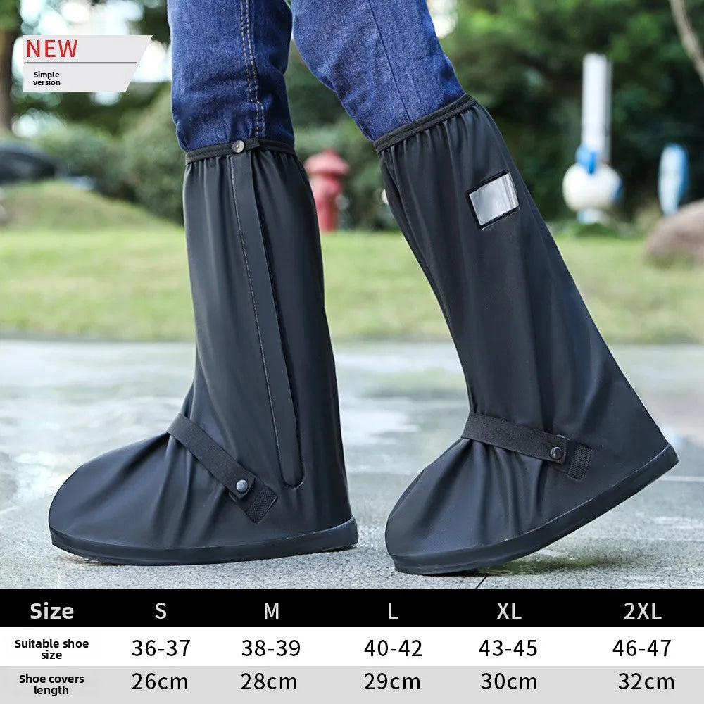 Impermeable cubierta para zapatos contra la lluvia, resistente y duradera, diseñada por Corporación Turística para proteger calzado.